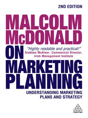 cover image of Malcolm McDonald on Marketing Planning